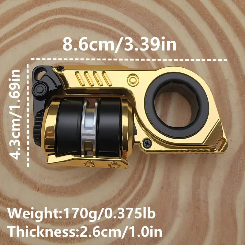Magnetic EDC Finger Spinner – Metal Fidget Toy with Clear Sound