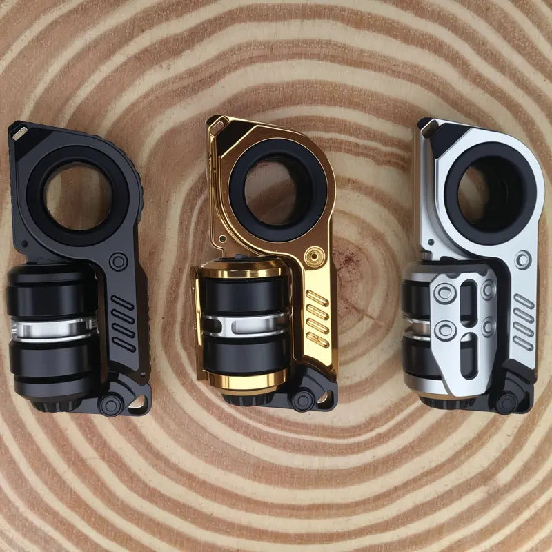 Magnetic EDC Finger Spinner – Metal Fidget Toy with Clear Sound