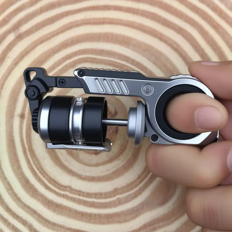 Magnetic EDC Finger Spinner – Metal Fidget Toy with Clear Sound