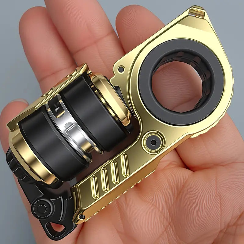 Magnetic EDC Finger Spinner – Metal Fidget Toy with Clear Sound